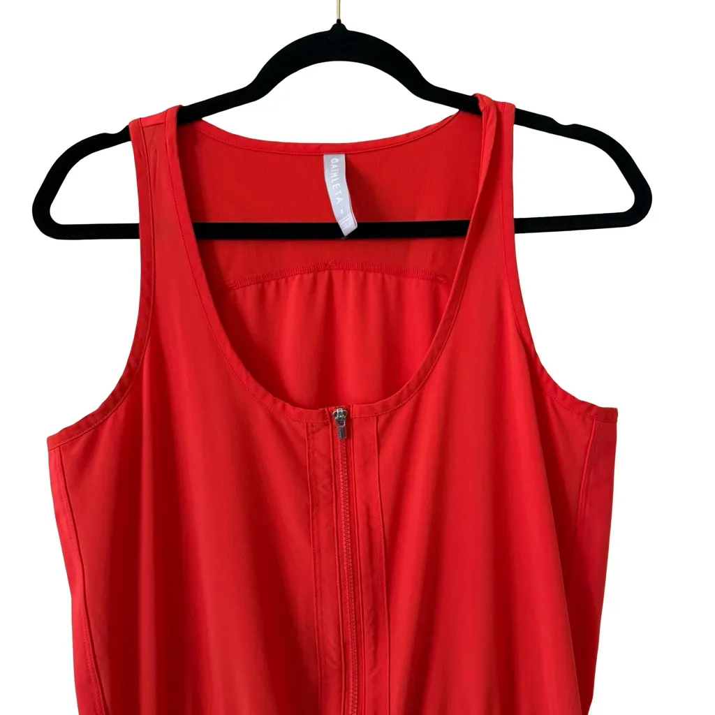 Athleta Dress Skort Womens Expedition Skort Dress Orange Pockets SZ 8 Read - Image 4