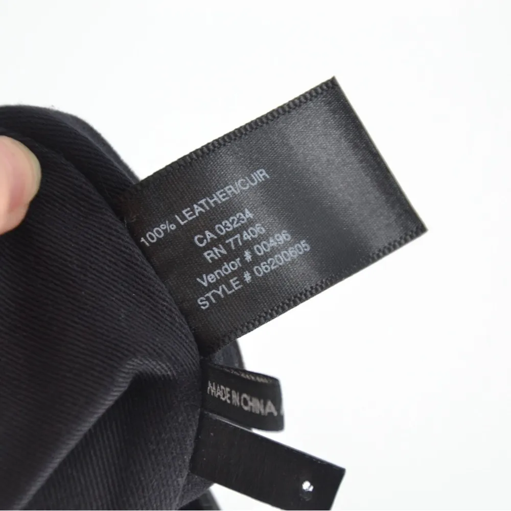 Club Monaco Leather Envelope Folded Clutch Top Zip Black - Image 6