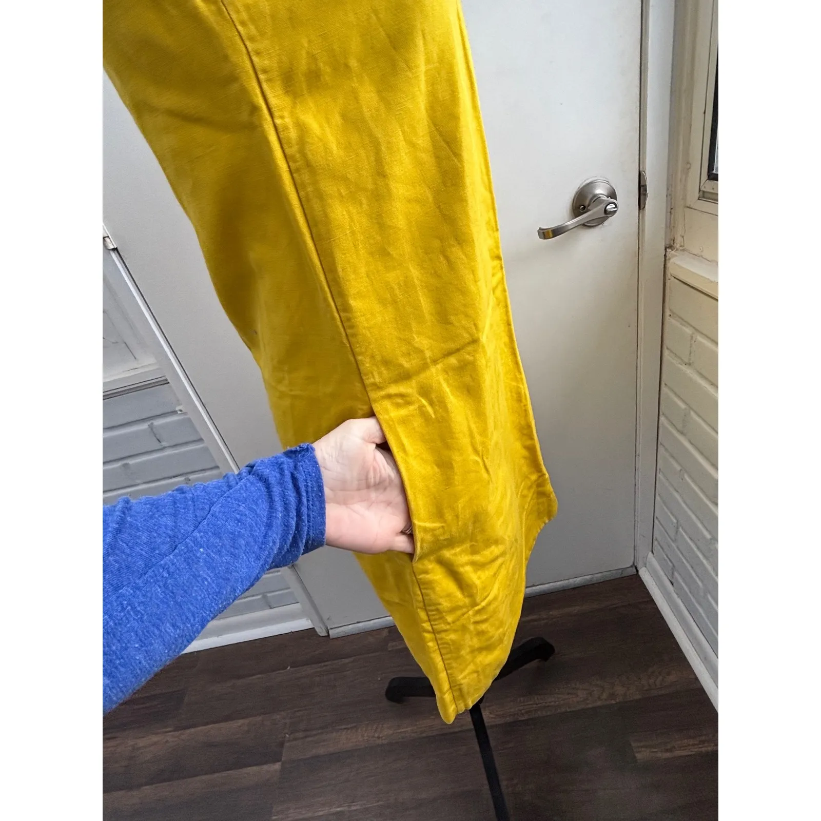 COS Sleeveless A-Line Linen Blend Dress Size 34 staple minimalist flattering - Image 3