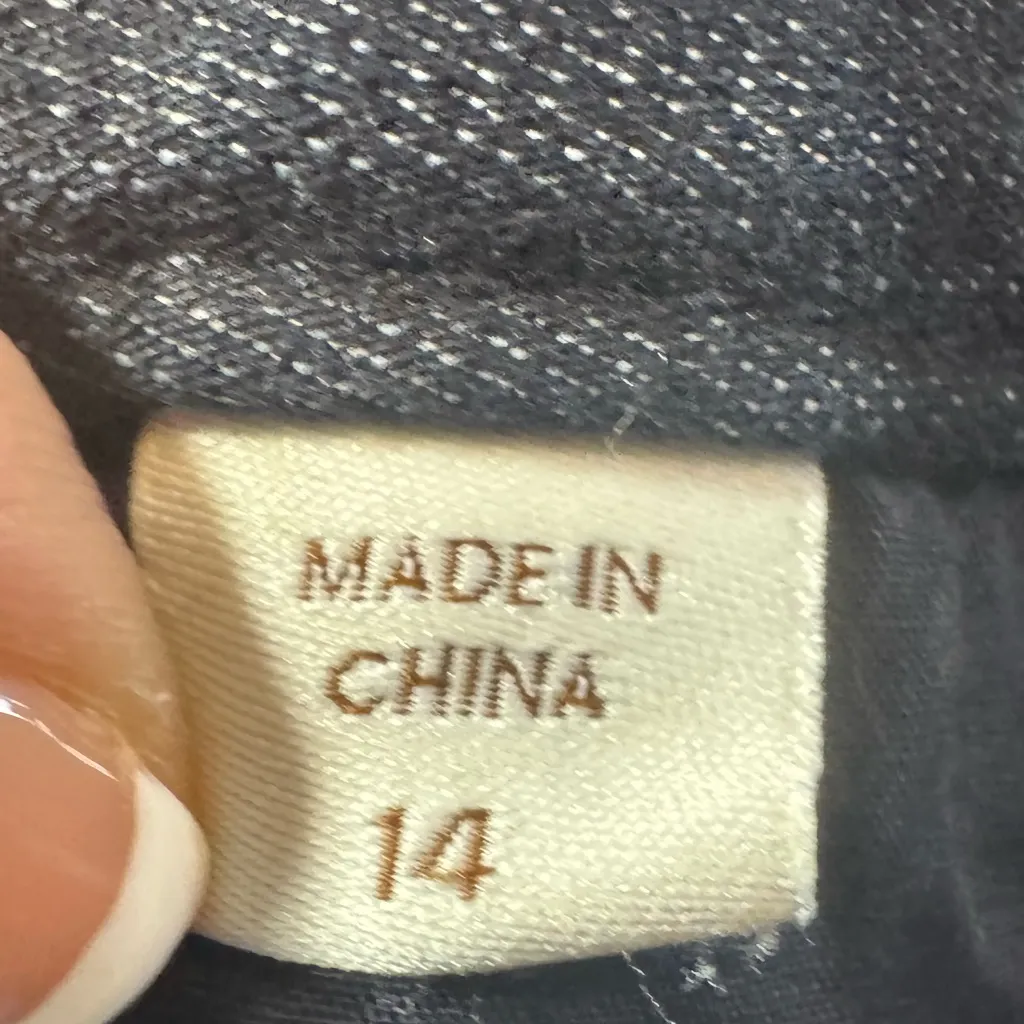 Coldwater Creek Blue Dark Denim High Waist Straight Leg Jeans Size 14 - Image 4