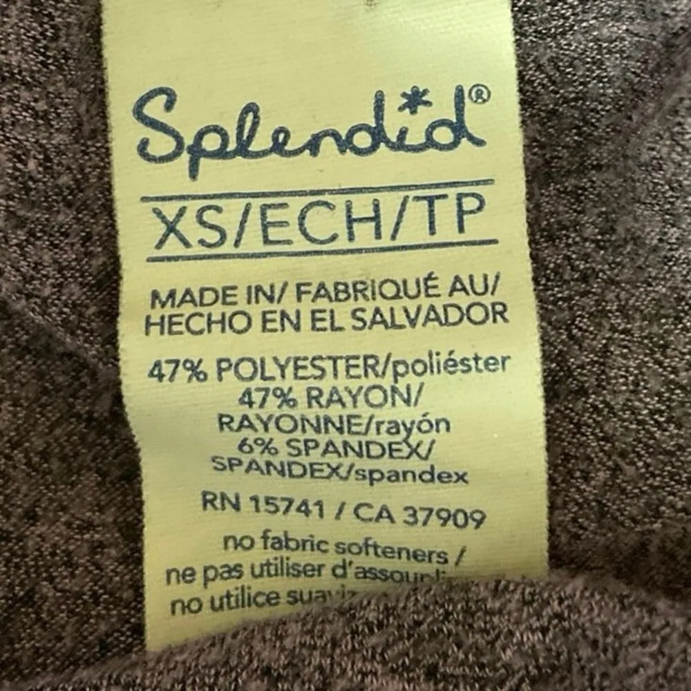 Splendid Purple Super High Waist Ankle Leggings Slim Sweatpants Yoga Pants  XS - Image 4