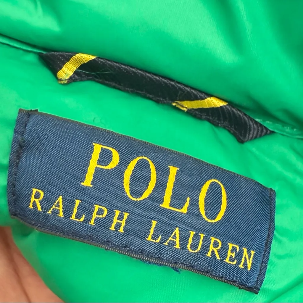 POLO Ralph Lauren Green Puffer Vest Jacket - Image 15