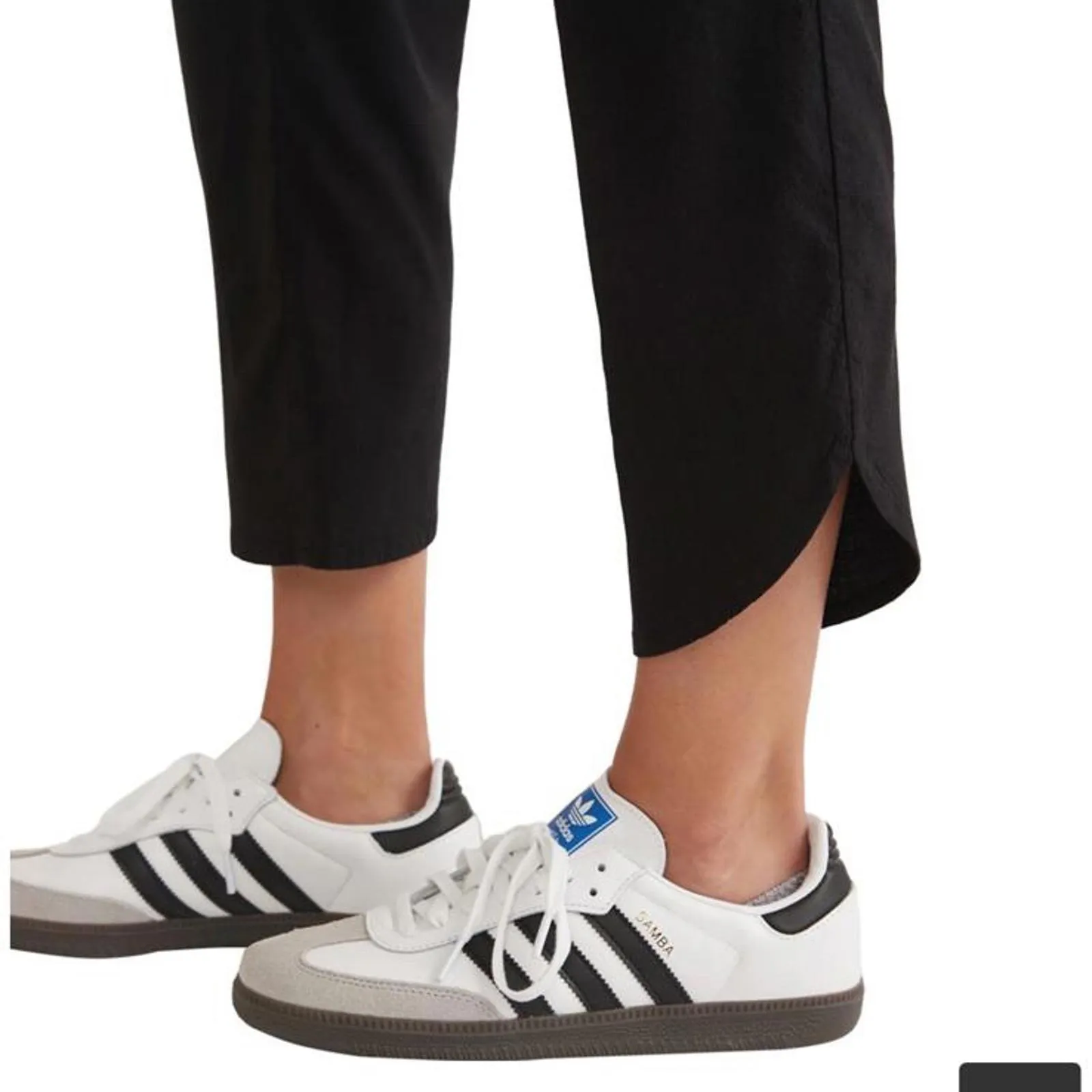 Marine Layer Allison Pull On Pant in Black Split Dolphin Hem Women’s size Medium - Image 16