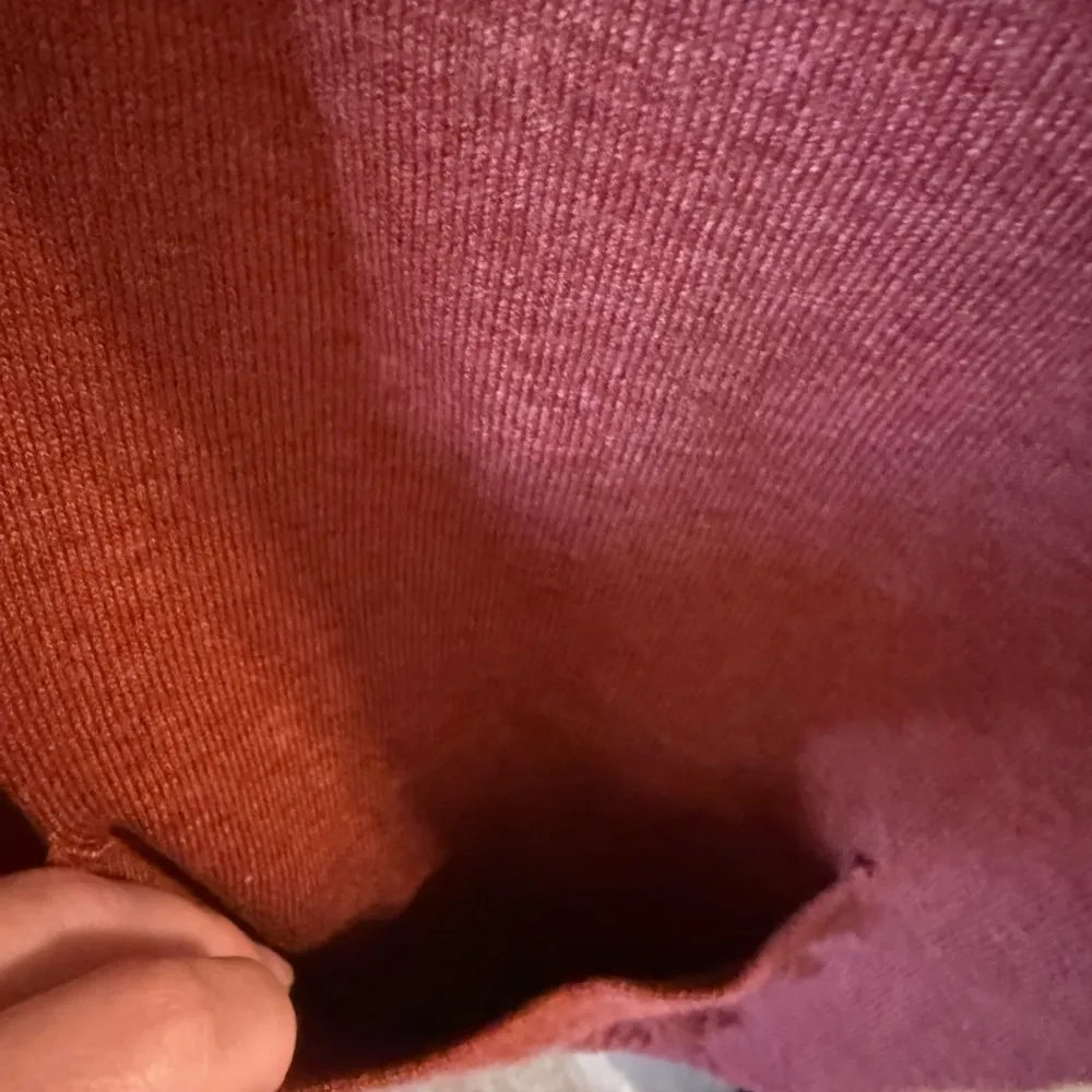 Natural Reflections | Rust Open Front Cardigan Sweater - Image 6