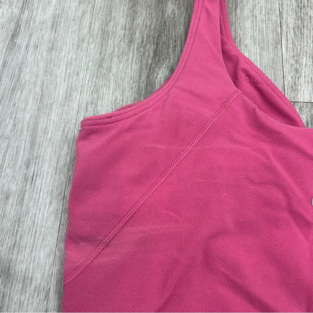 Lululemon Hot Raspberry Pink Align Tank Cropped Athletic Top Size 6 - Image 8