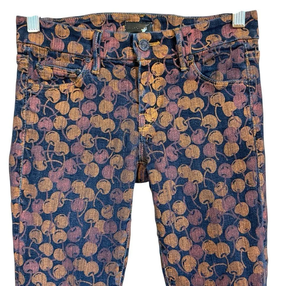 MOTHER the Looker Cherry Pickin Skinnies Size 25 Black - Image 2