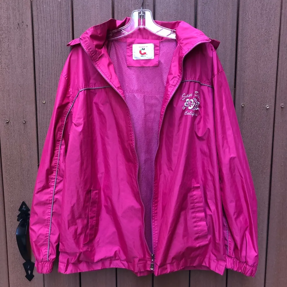 Pretty in pink windbreaker jacket Size XL - Image 2