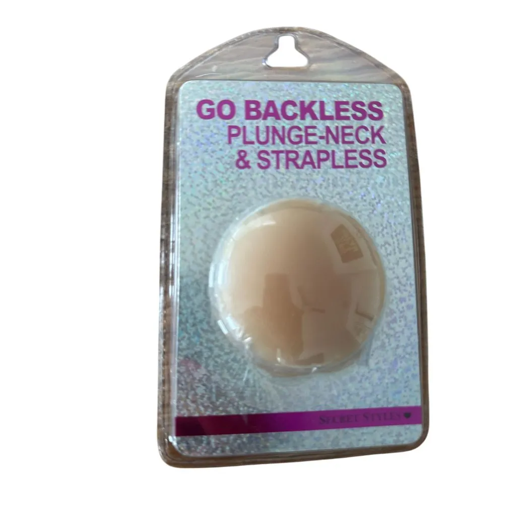 GO BACKLESS Beige Silicon Nipple Covers NEW NIP - Image 3
