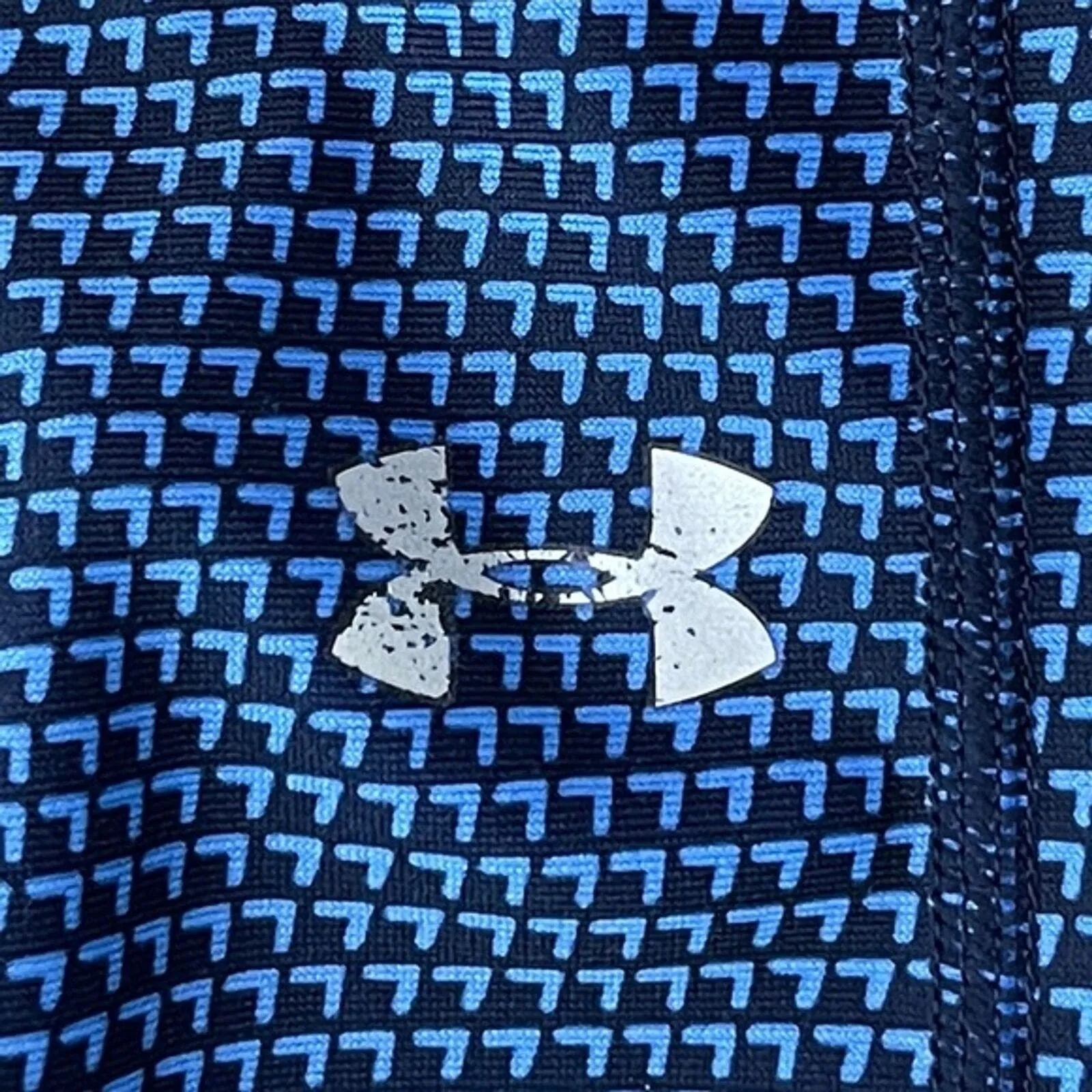 Under Armour Pantss Womens XS Black Blue‎ Geometric Leggings Athleisure Workout - Image 6