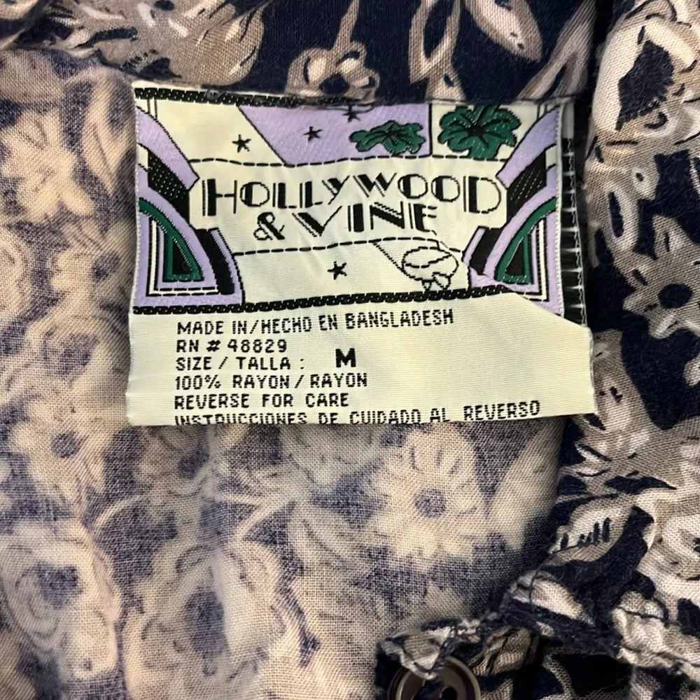 Vintage Hollywood & Vine Maxi Floral Shirt Dress - Image 7