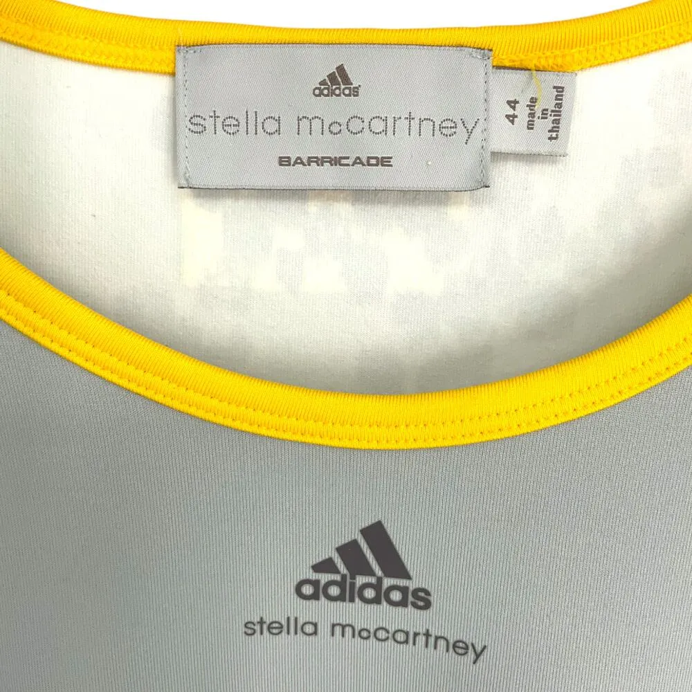 Adidas By Stella McCartney | Size 12 | Gray Green Color Block Activewear Top Size L - Image 2