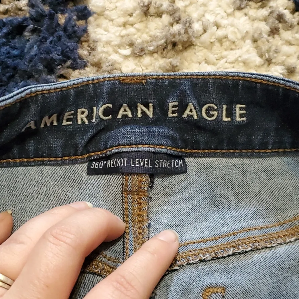 American Eagle Hi-Rise Shortie Shorts sz 8 - Image 3