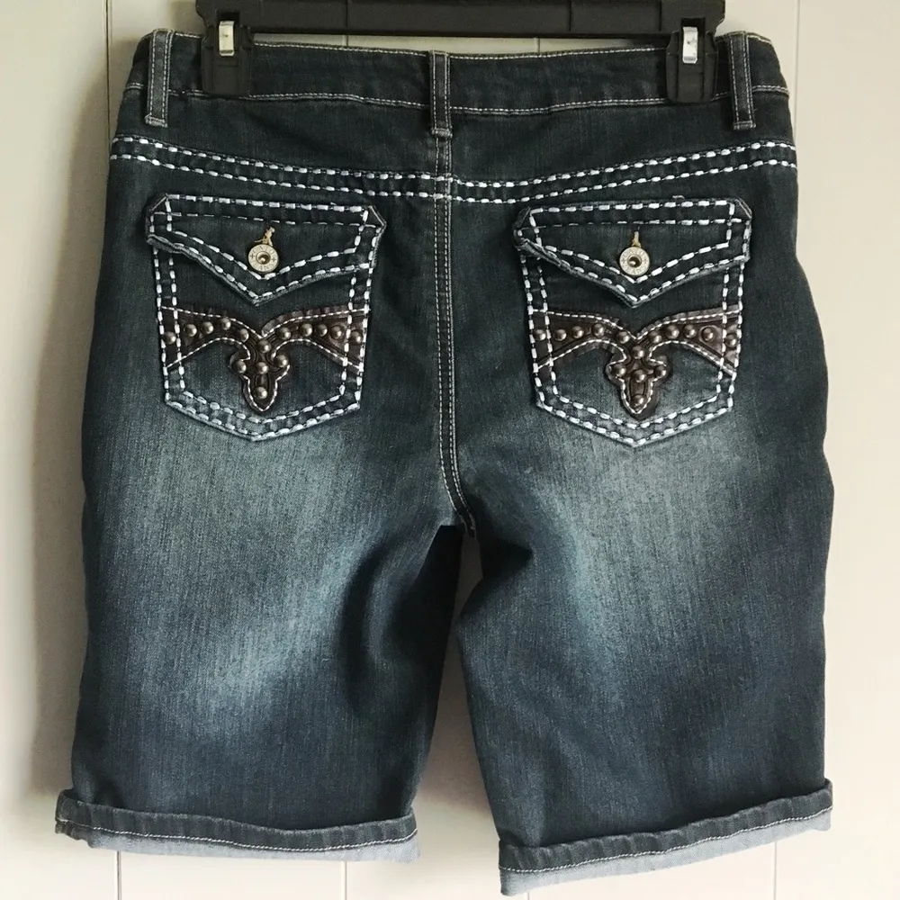 CATO High Rise Long Jean Shorts Size 6 - Image 2