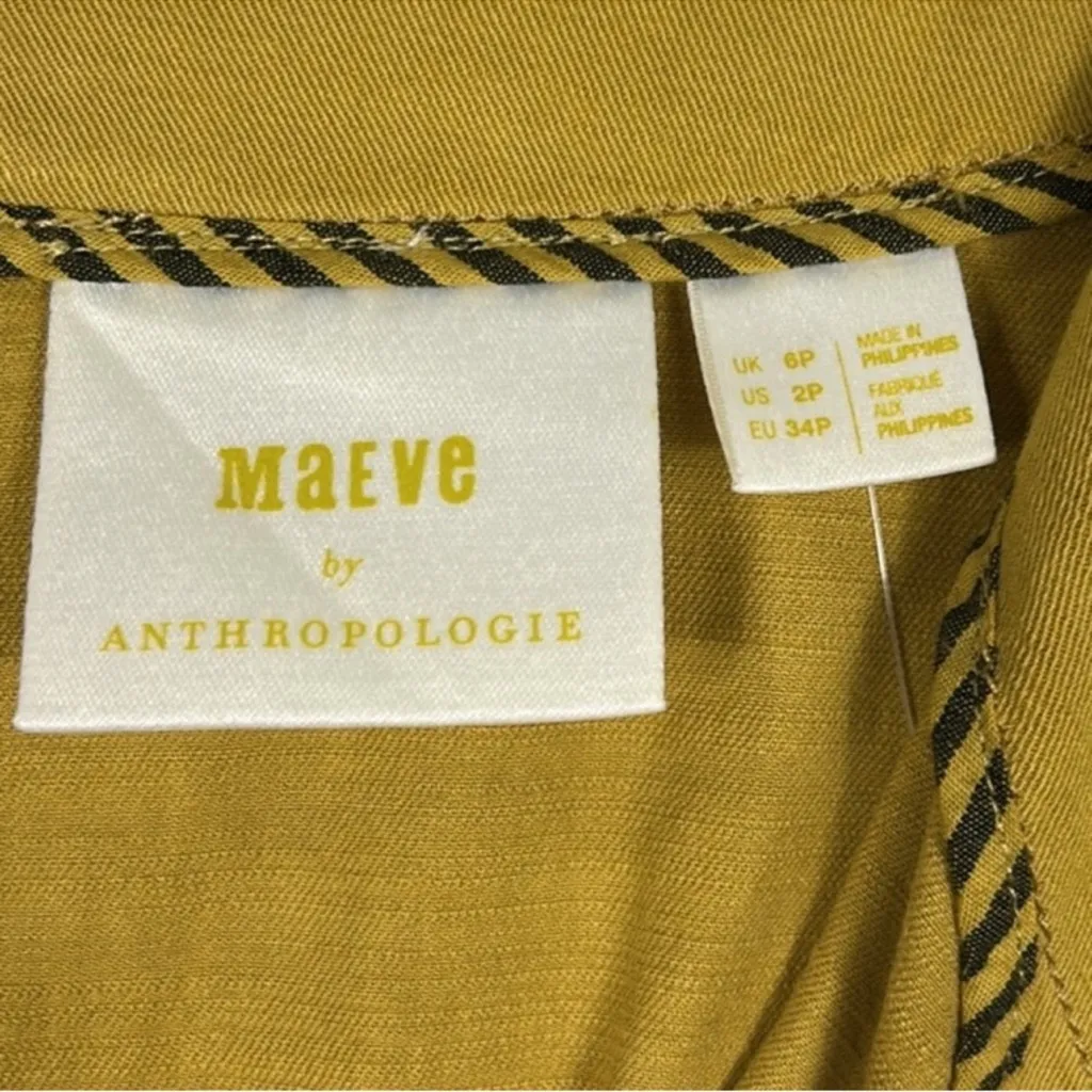 NEW Anthropologie Maeve Cotton Corset shift dress size 2P petite NWT - Image 10