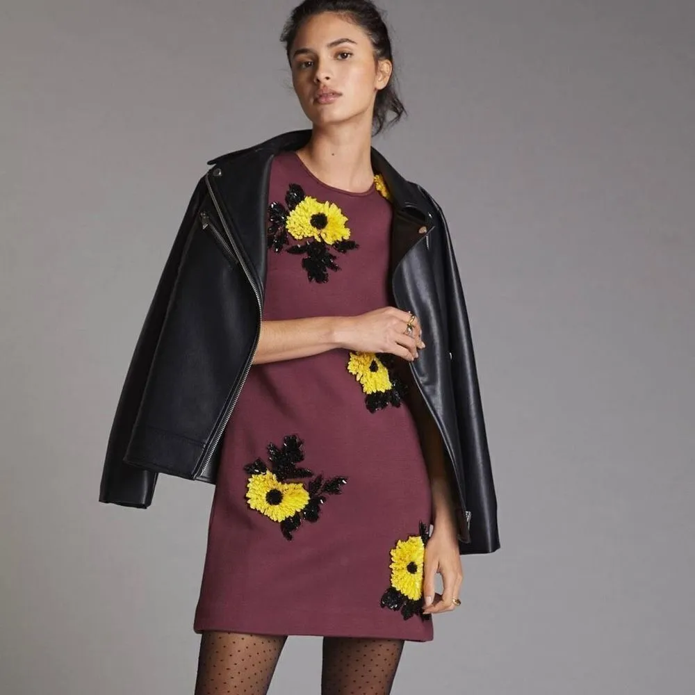 NWT Anthropologie Dhruv Kapoor Sequined Shift Mini Dress - Image 4