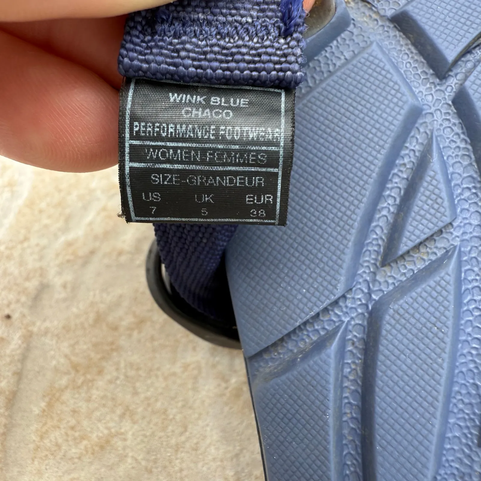 Chaco Wink Blue ZX2 Classic Strappy Hiking Outdoors Adventure Sandals Womens 7 - Image 5