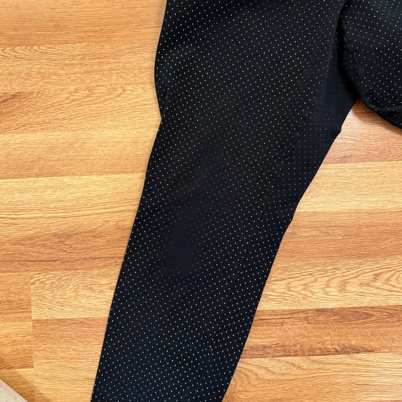 GAP Women's Skinny Ankle Pants‎ Black White Polka Dot Size 16R - Image 4