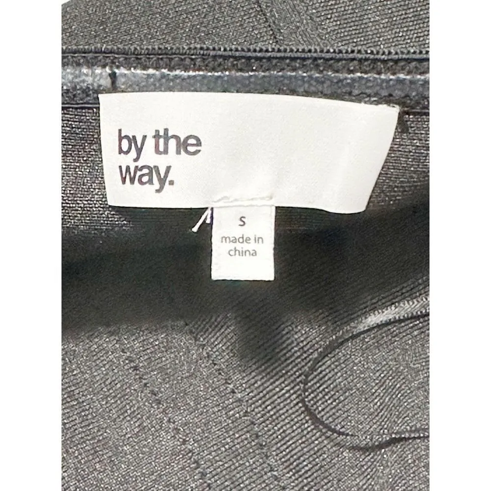 By the Way. Mimi Lace Up Strapless Dress Black Lace-Up Bandeau Corset Mini Small - Image 13