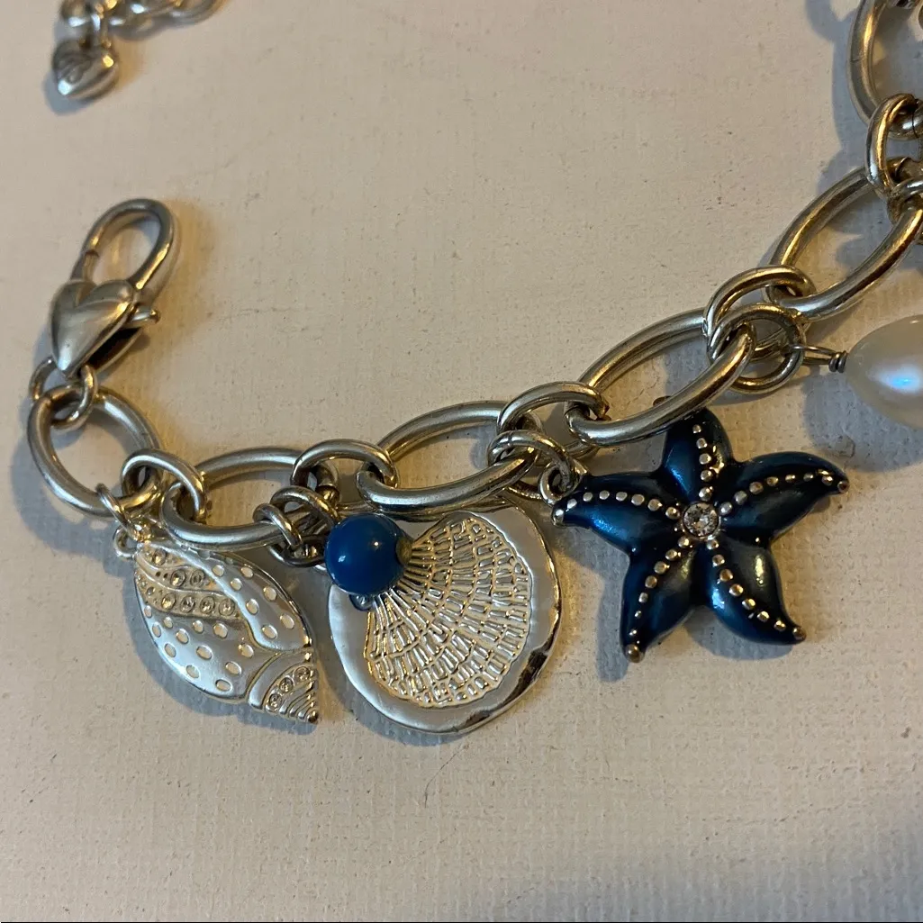 Brighton seashell wishes charm bracelet 🐚🦀🐠🌸🌊🏝🐚 - Image 2