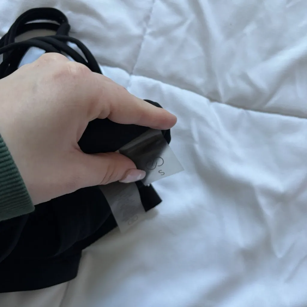 Calia Womens Size Small Black Swimsuit Bikini Top Racerback Nylon Summer Beach - Image 6