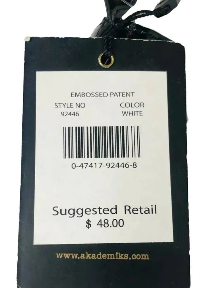 NEW Akademiks Y2K Black and White Embossed Logo Purse with Chain Strap MSRP $48 - Image 4