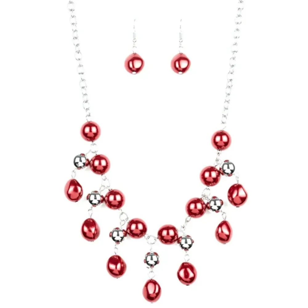 Queen Of the Gala Red Necklace (319) - Image 2