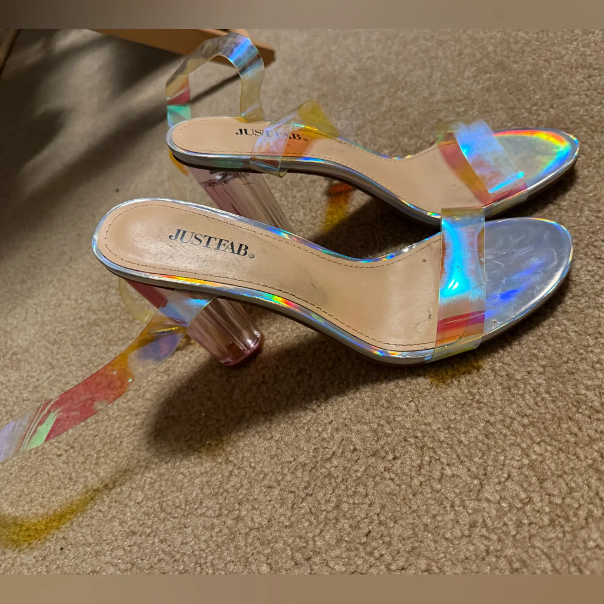 JustFab Holographic Women's Heels - Image 3
