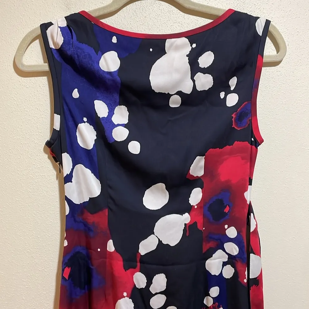 Diane von Furstenberg DVF New Della Explosion of Color Tie Waist Silk Dress 2 - Image 13