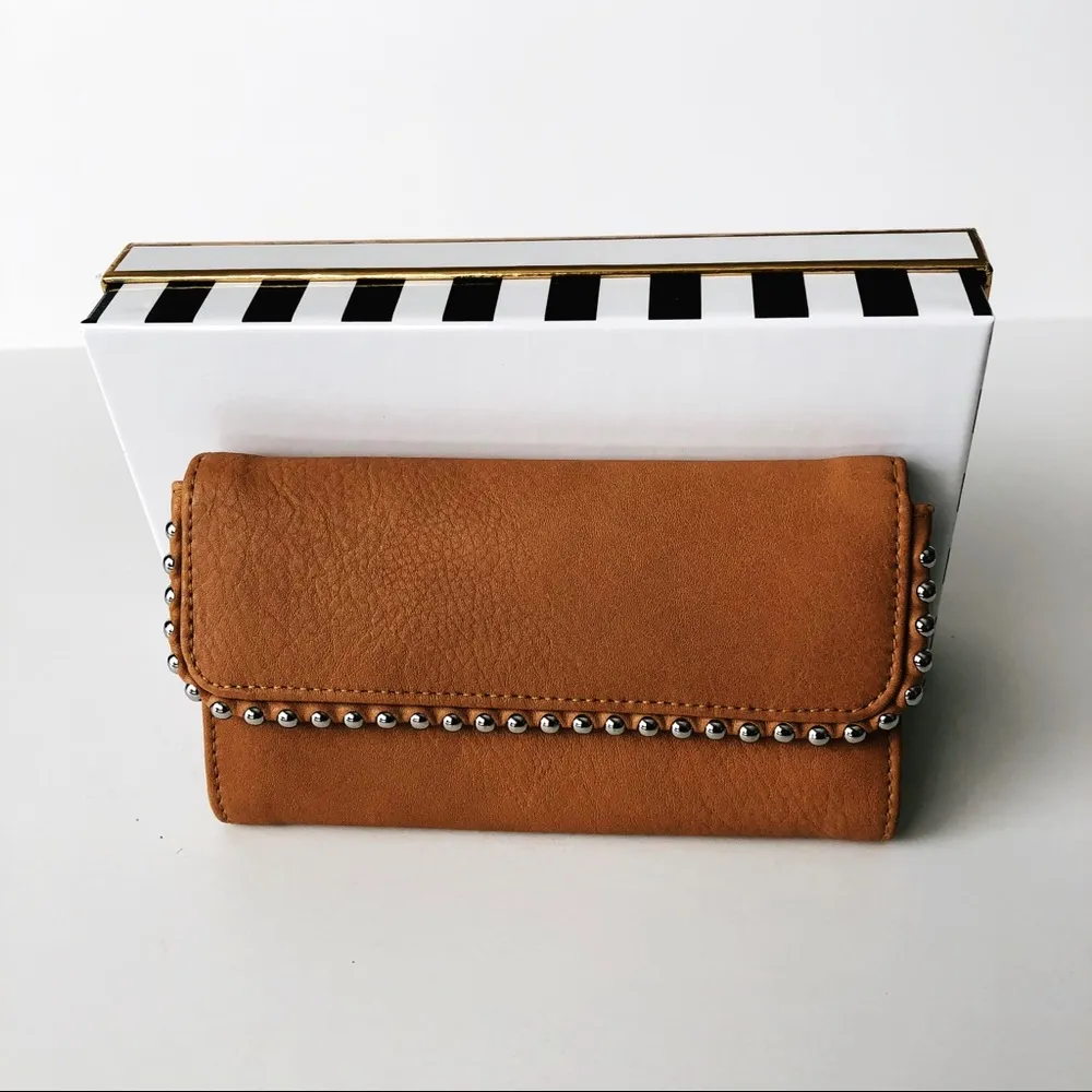 Max Studio  | Tan Studded Wallet - Image 5