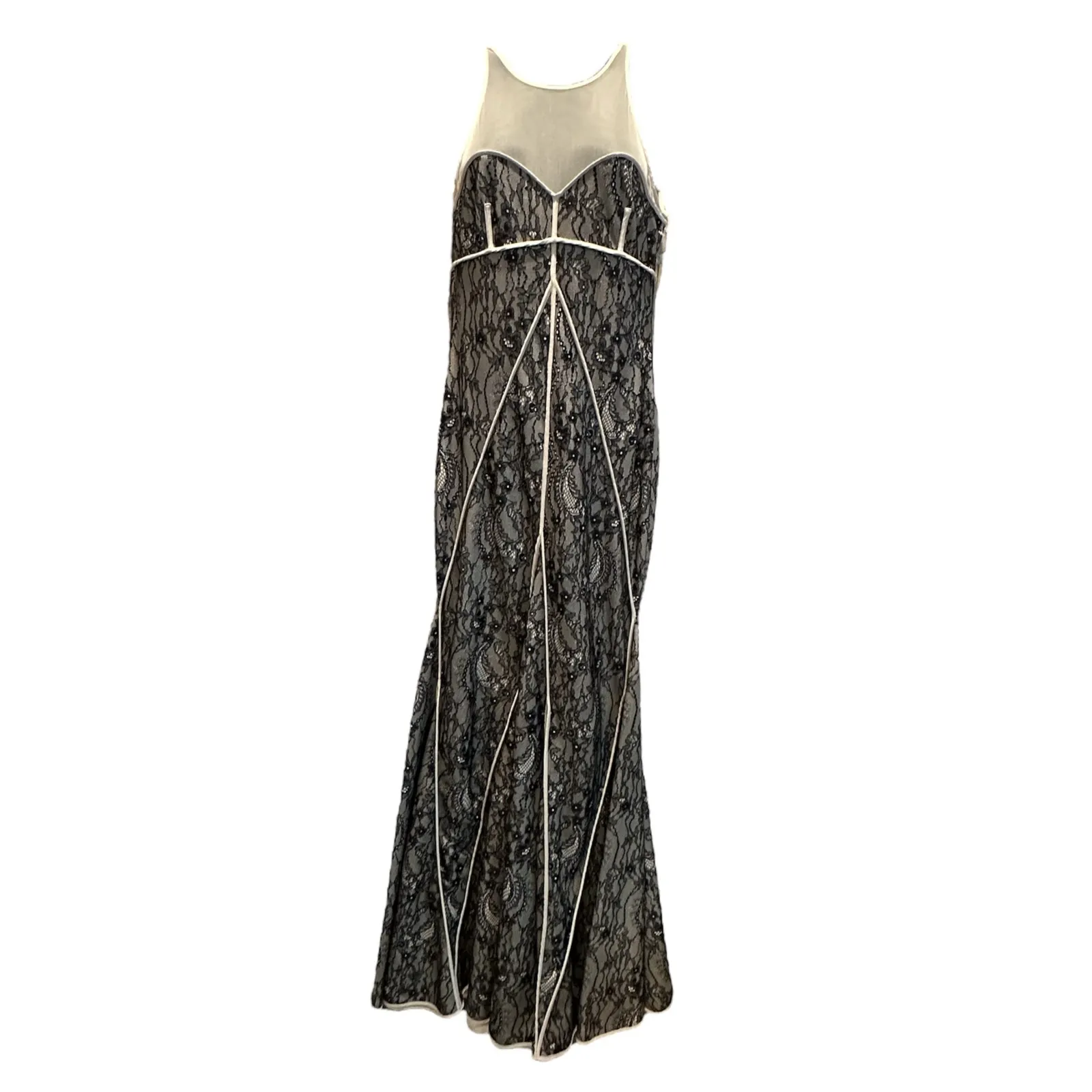 Halston Heritage Sleeveless Lace formal evening Gown size XS NWT MSRP: $695 - Image 2