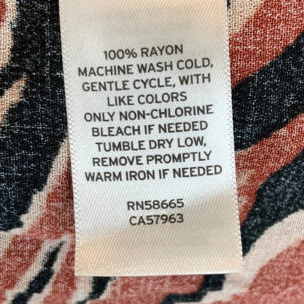 BP. by Nordstrom | NWT | XXS | Brown Burnout Tiger Stripe Long Sleeve Mini Dress - Image 8