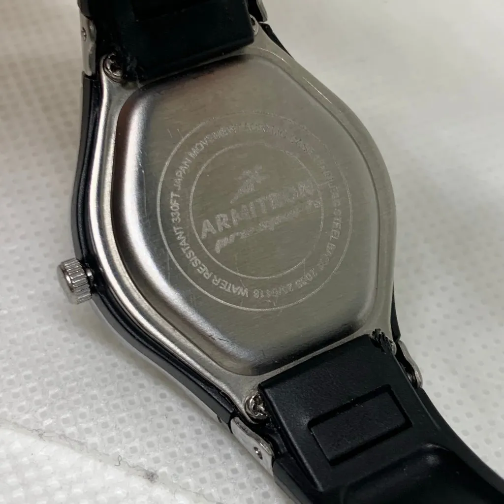 Armitron pro sports women silver black tone watch 26mm quartz analog running - Image 6