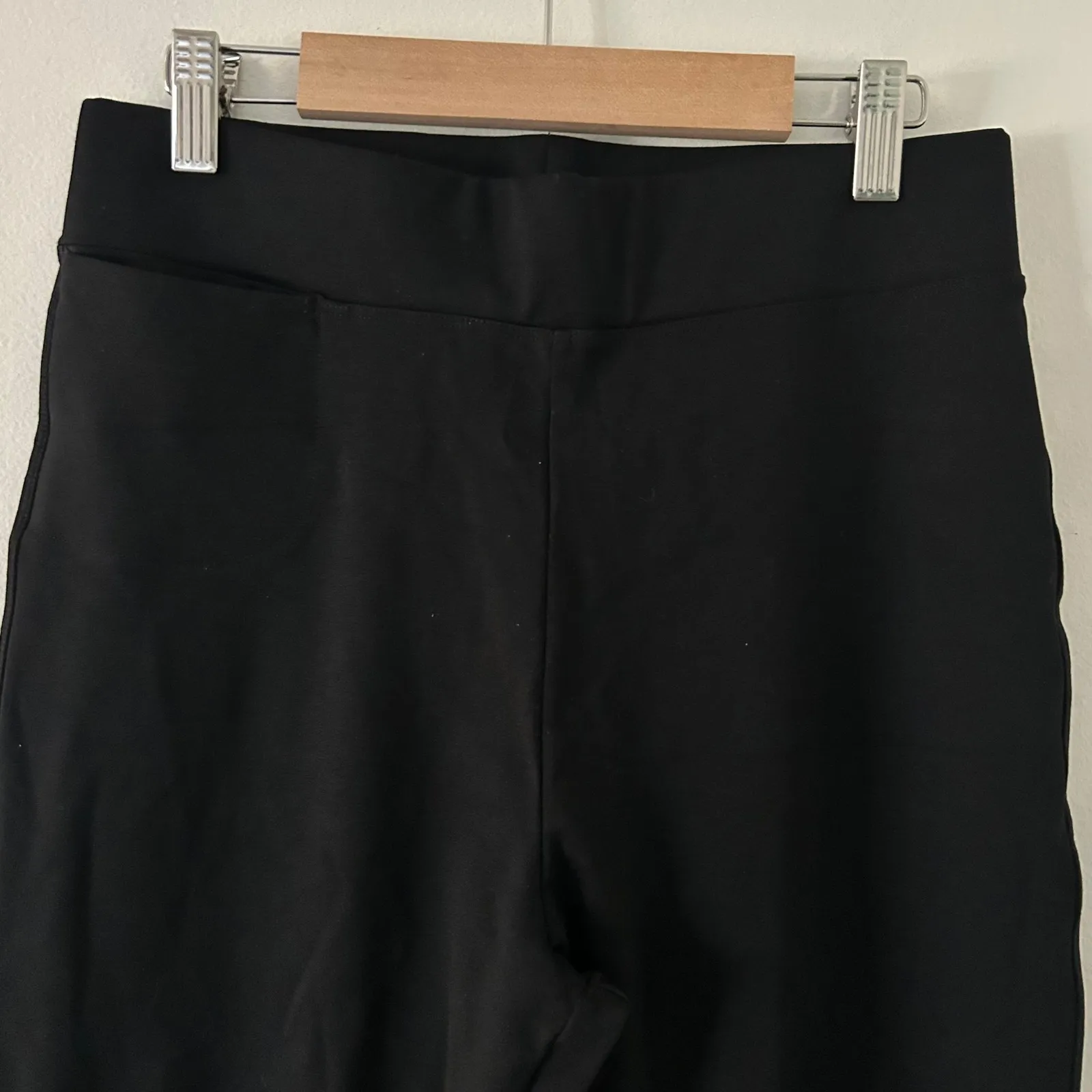 American Giant Women's Ponte Kick Flare Black High Waist Pant Legging 8 NWOT - Image 3