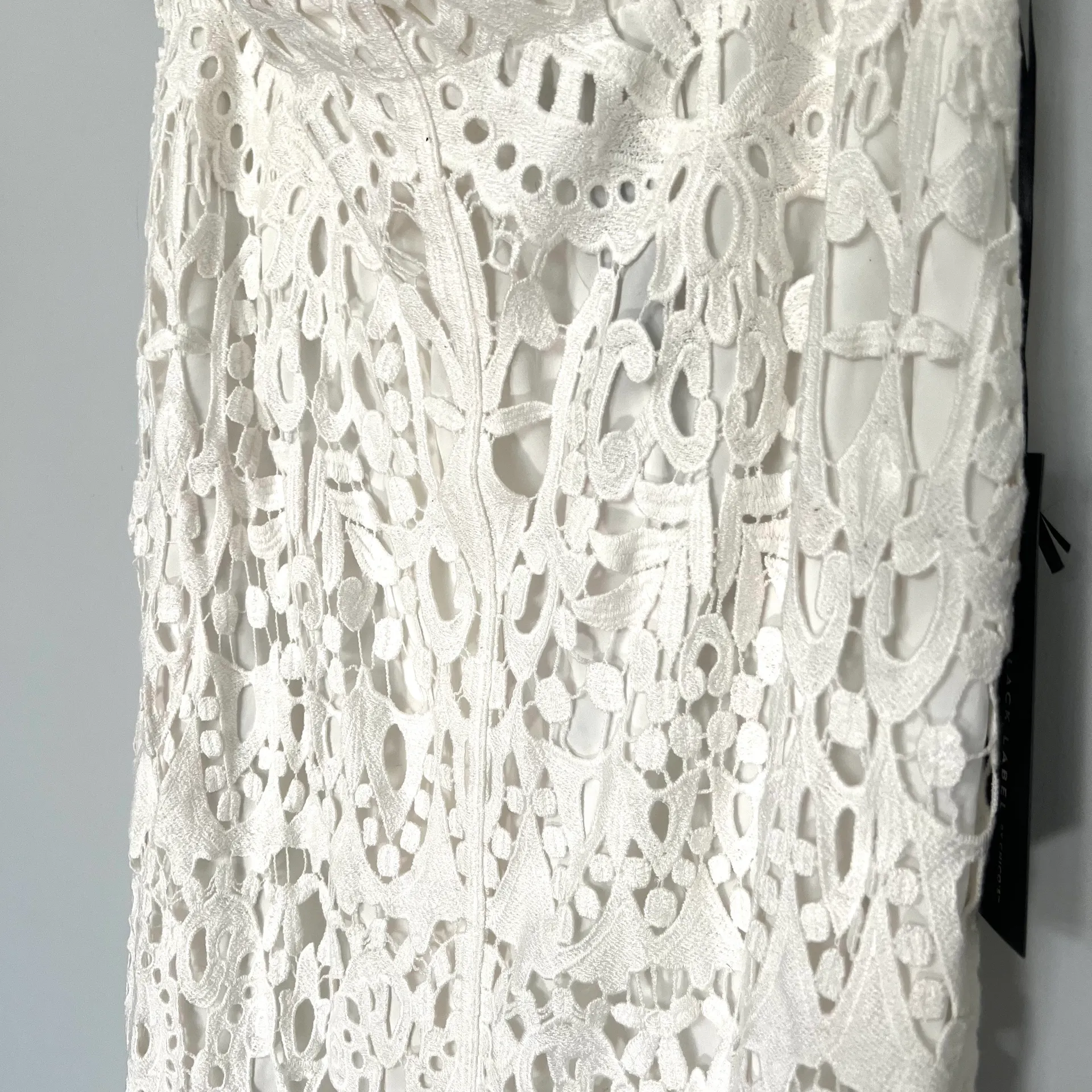 Chico's NEW NWT  White Lace Eyelet Pencil Skirt - Image 9