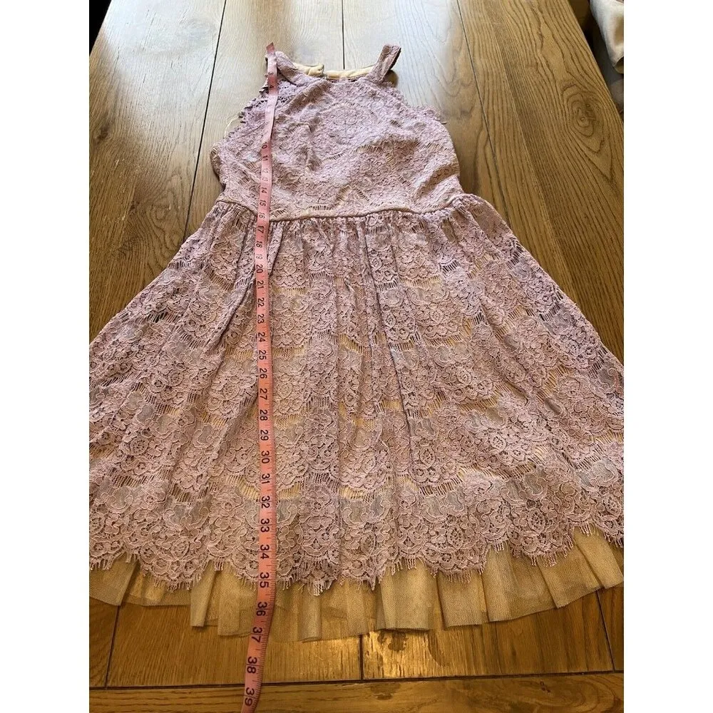 Francesca’s Purple Lined Lace Dress Size Medium Beach Formal Wedding Guest Party - Image 6