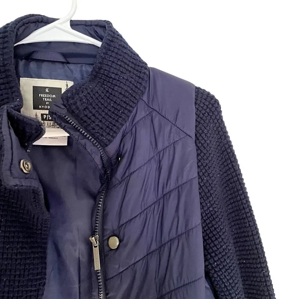 Freedom Trail by Kyodan navy blue sweater warm winter casual pockets knit - Image 2