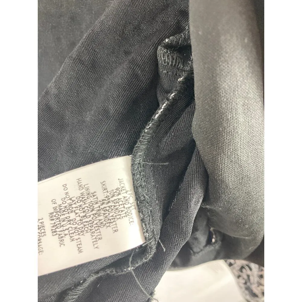 New Alex Evenings Mandarin Vine Crop Evening Jacket Size 12 - Image 5