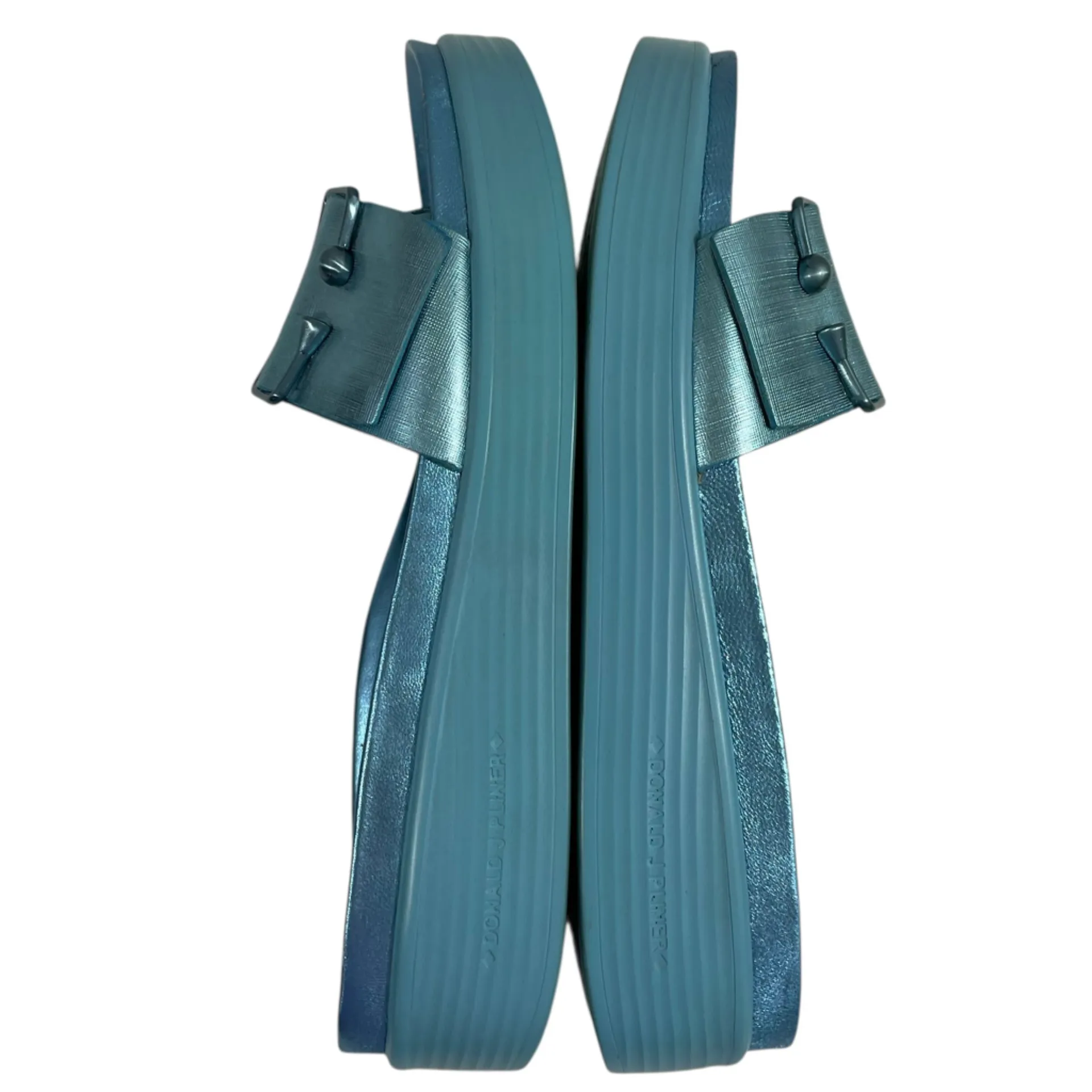 Donald J Pliner Fara Slide Sandals in Metallic Blue Women’s Size 9‎ - Image 4