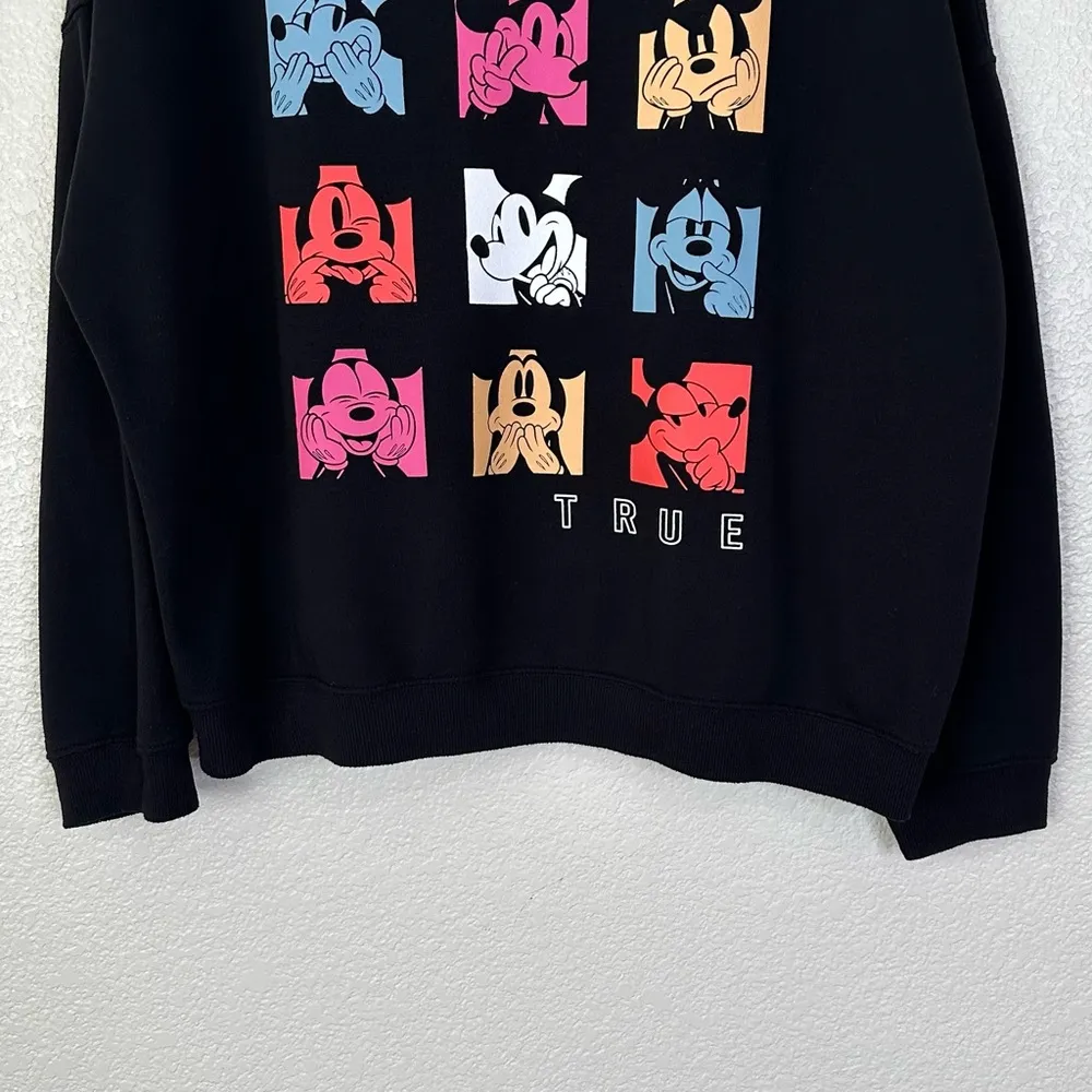 Disney Mickey Mouse Black Graphic Sweatshirt, Size XXL - Image 5