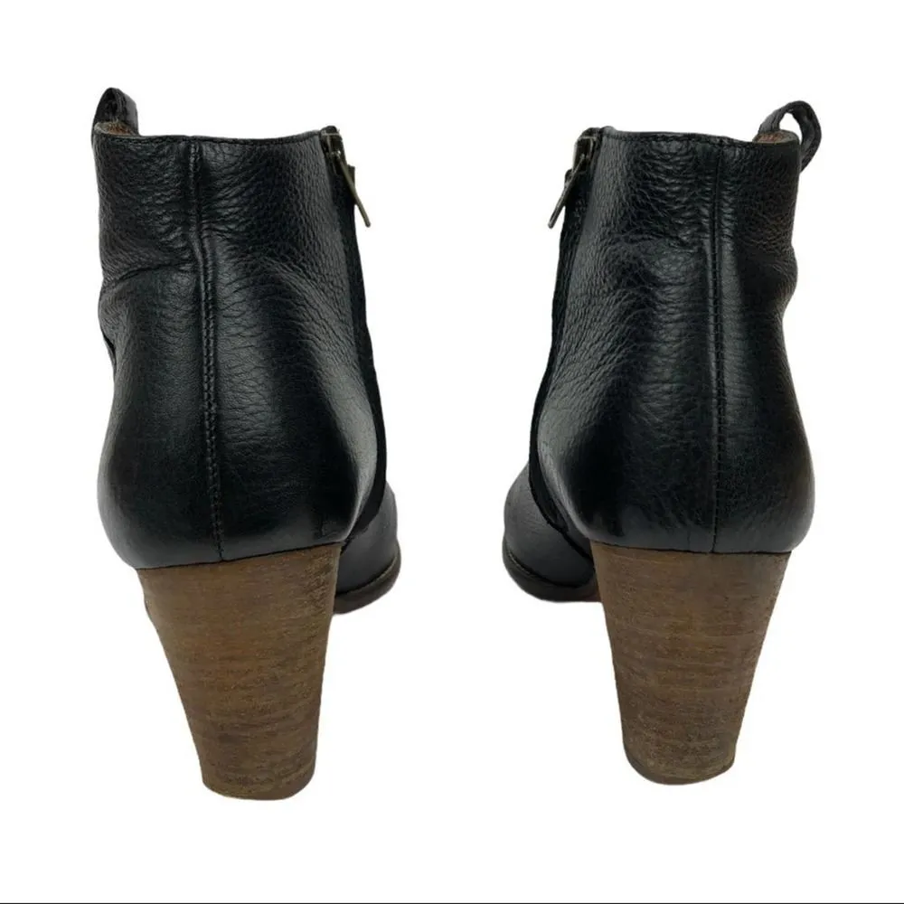 Madewell The Billie Ankle Black Leather Boots Botties Black Shoes 9.5 Casual - Image 8