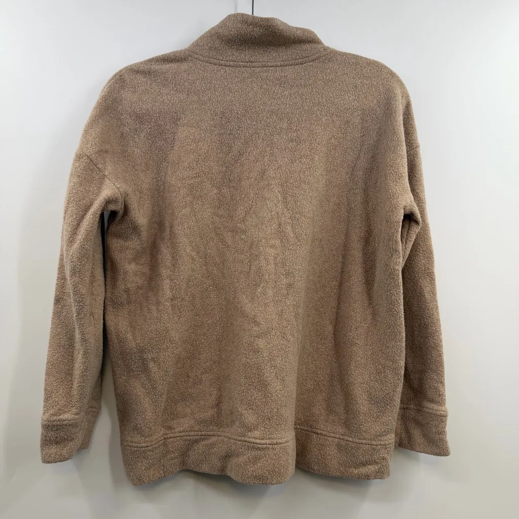 Haven well within cloud fleece half zip pullover sweatshirt taupe women's Small Tan - Image 4