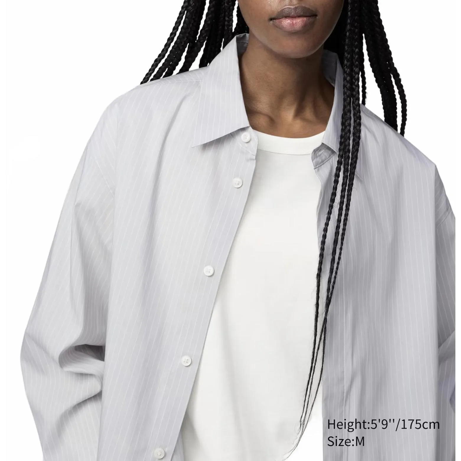 Uniqlo U Drape Shirt NWT Light Gray XL - Image 9