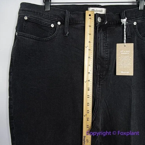 NEW Madewell Classic Straight Jeans in Lunar Wash,‎ 35 - Image 6