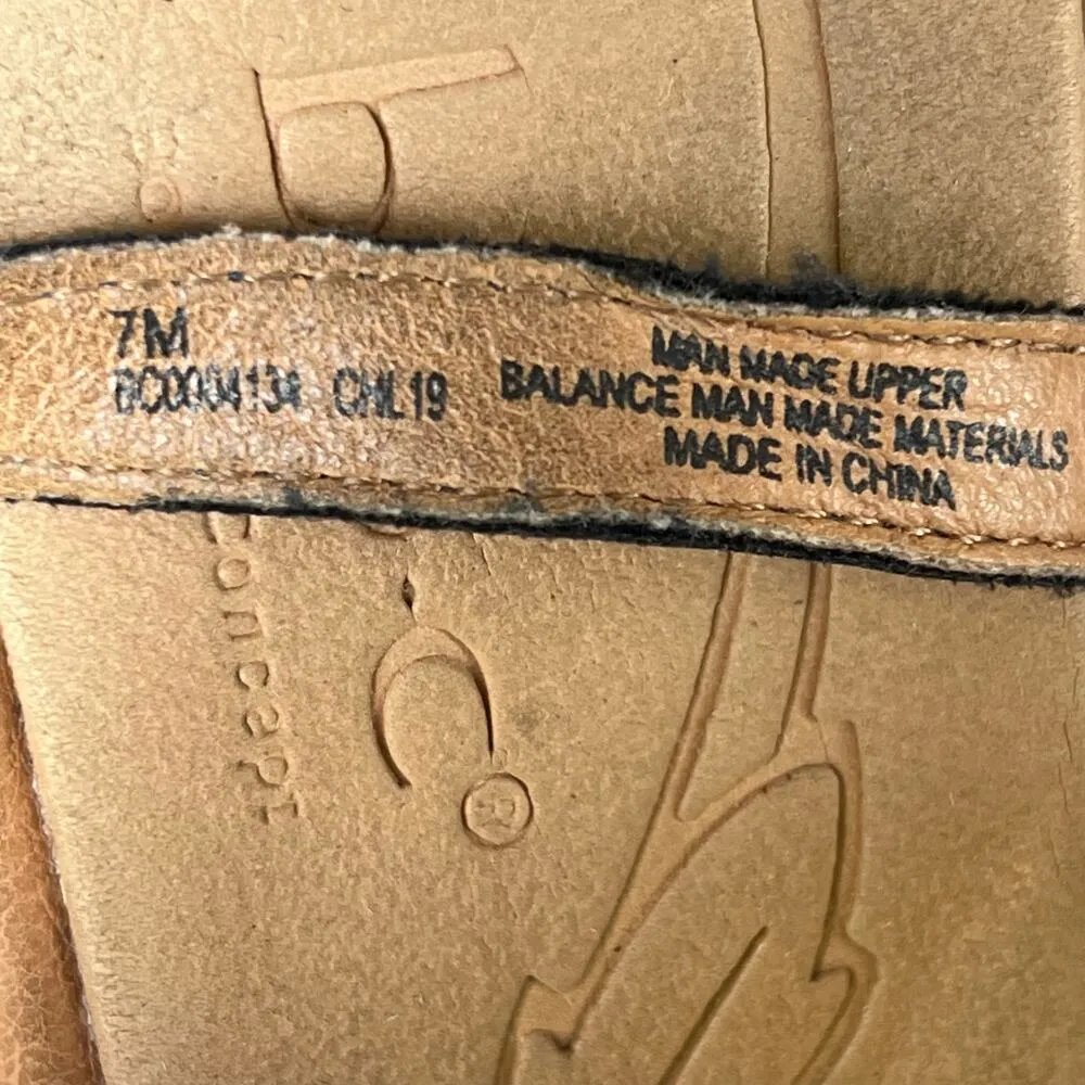 BOC Pearly Sandals Womens Size 7M Blue Faux Leather Toe Post Strappy Comfort - Image 11