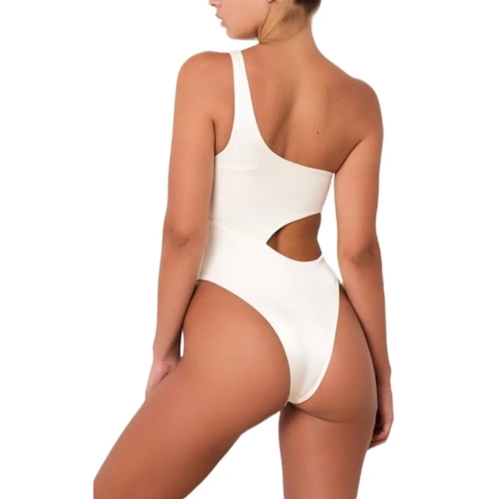 Sommer Stella Shoulder One Piece Reversible Swimsuit Avorio Ivory White XS NWT - Image 10