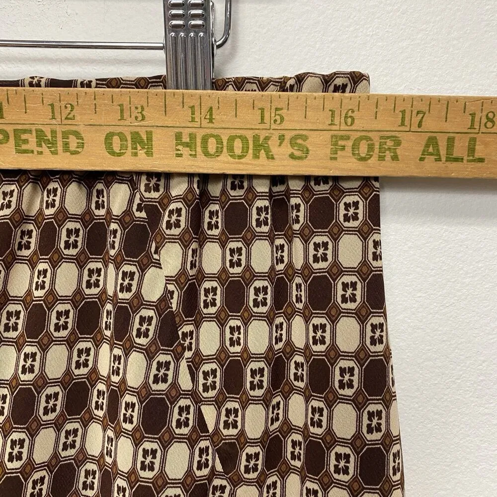 Bohemian Lightweight Cottagecore Minimalist Indie Sleeze Women Large Skirt Brown - Image 5