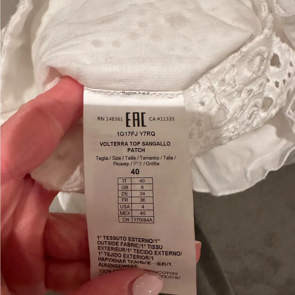 Pinko Volterra Ruffle Sangallo Top - Image 5