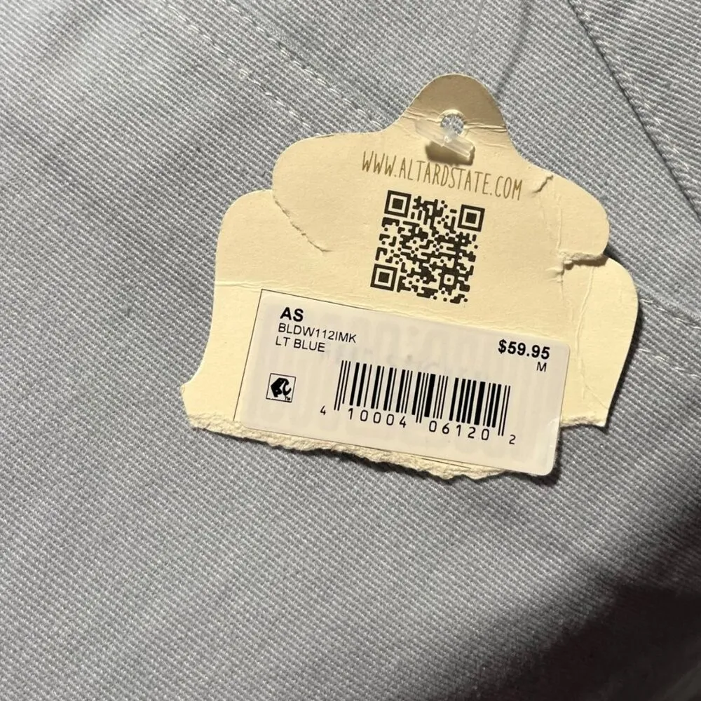 Altar'd State Women's M Blue Chino High Rise Shorts Casual Classic Cotton Summer - Image 4