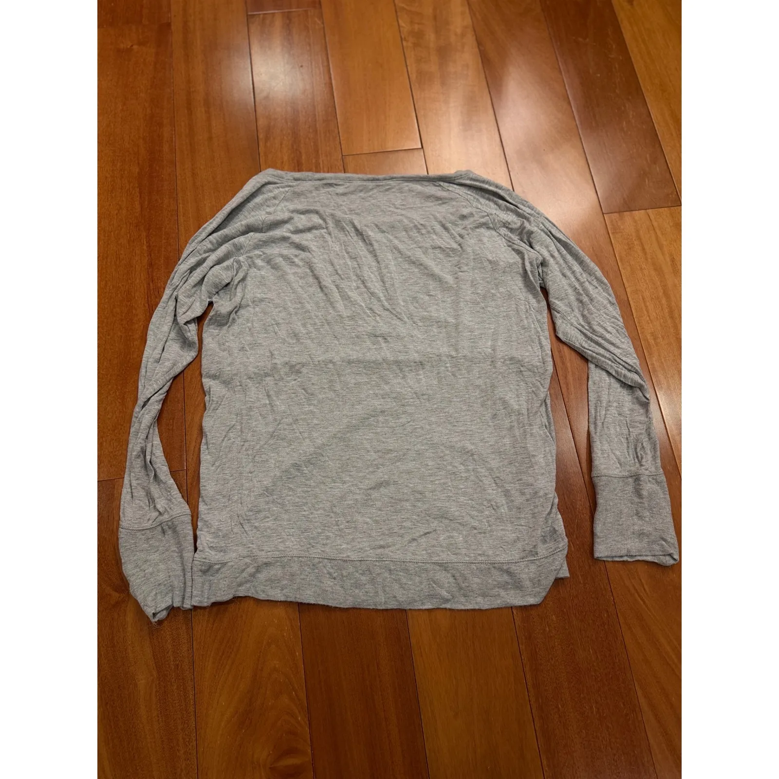 C&C Sport Gray Long Sleeve Top Women Size L Casual Athletic Shirt Size L - Image 4