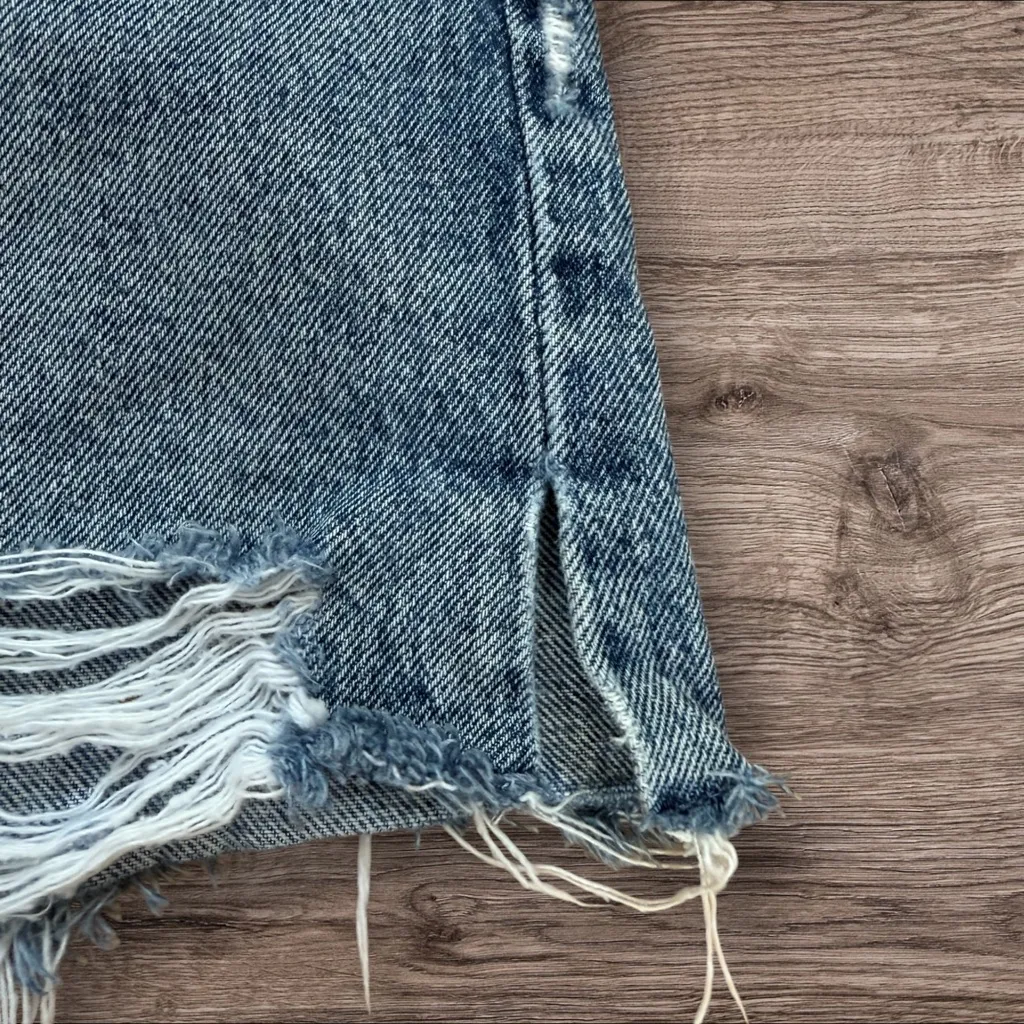 AGOLDE Dee Short A9029-1206 Clash High Rise Cutoff Denim Shorts Women’s 30 - Image 7